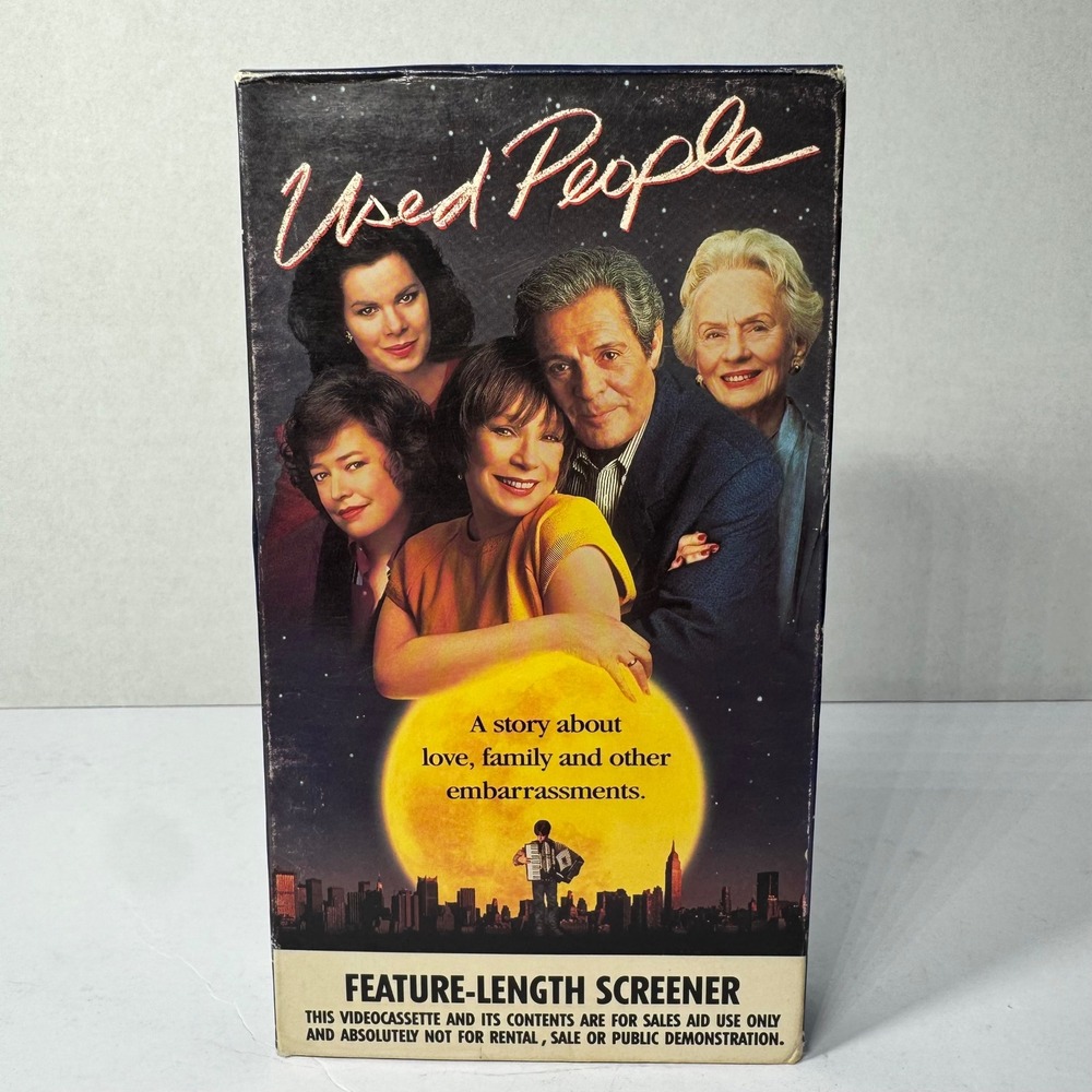 Used‎ People VHS Feature-Length Screener Fox 1993 Shirley MacLaine Kathy Bates